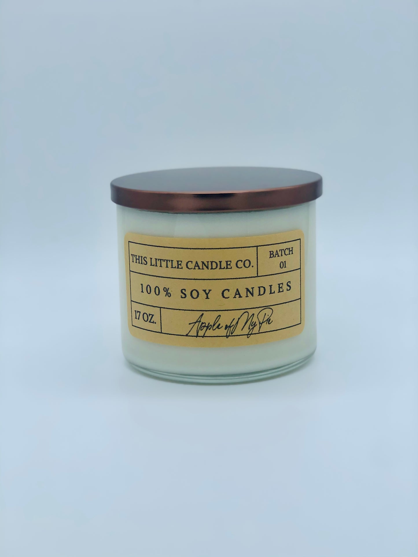 17Oz. 3-Wick Kraft Label