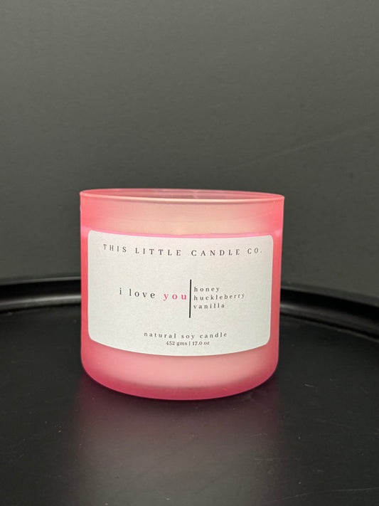 Message in a candle; I Love You