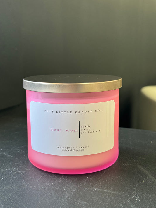 Best Mom - Message in a Candle