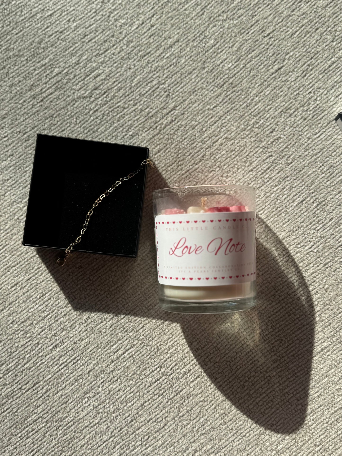 Love Note - Candle & Bracelet Set