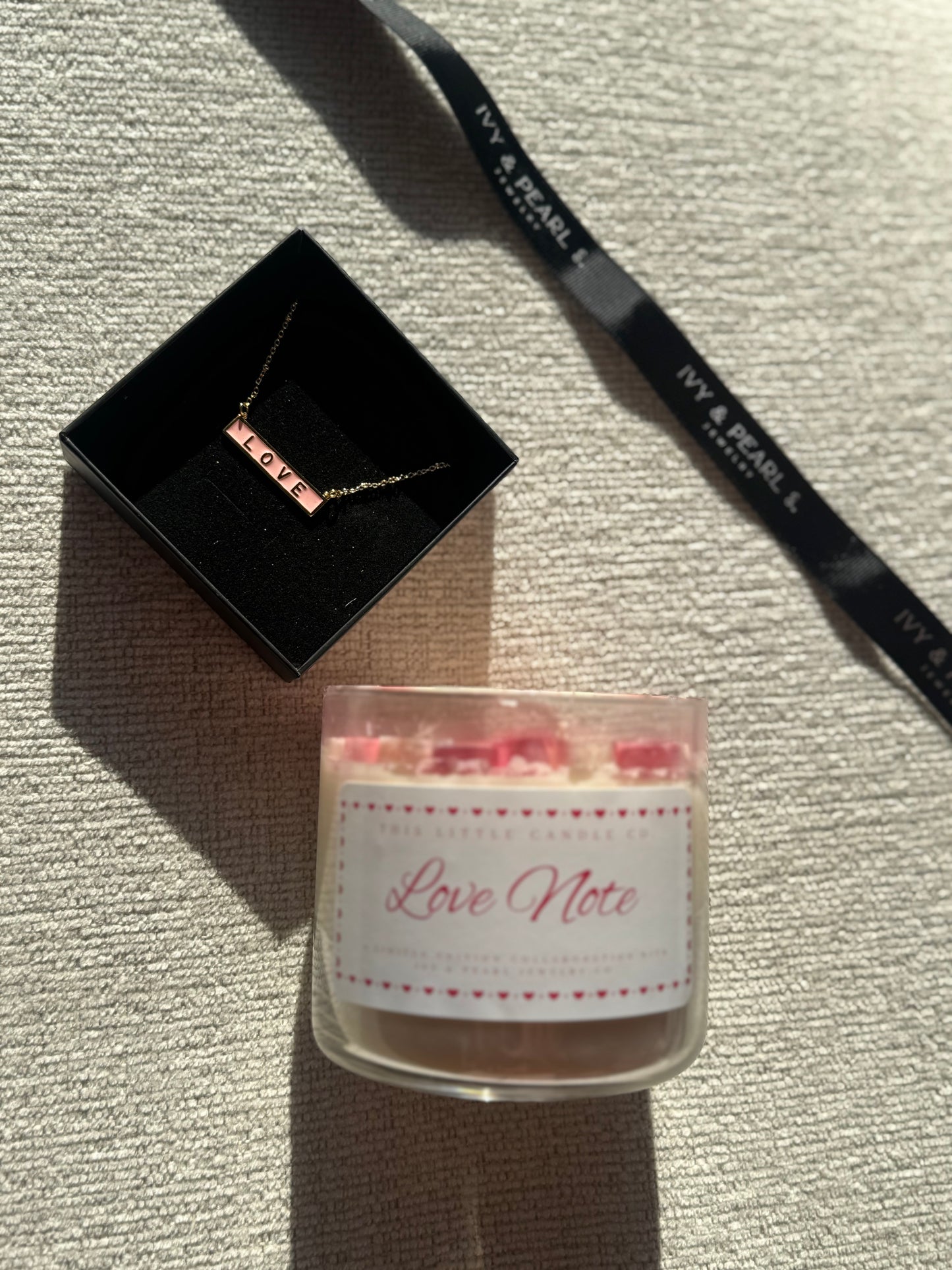 Love Note - Candle & Necklace Set