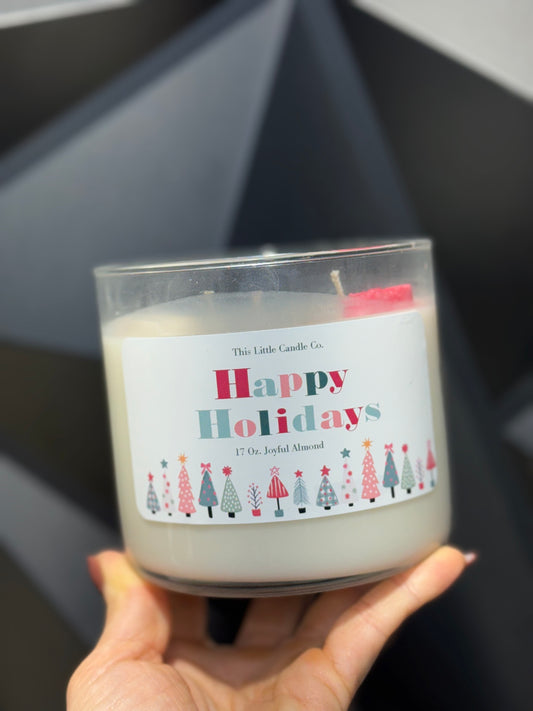 Happy Holidays 3-Wick Candle