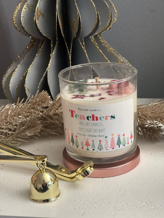 Teacher Holiday Candle