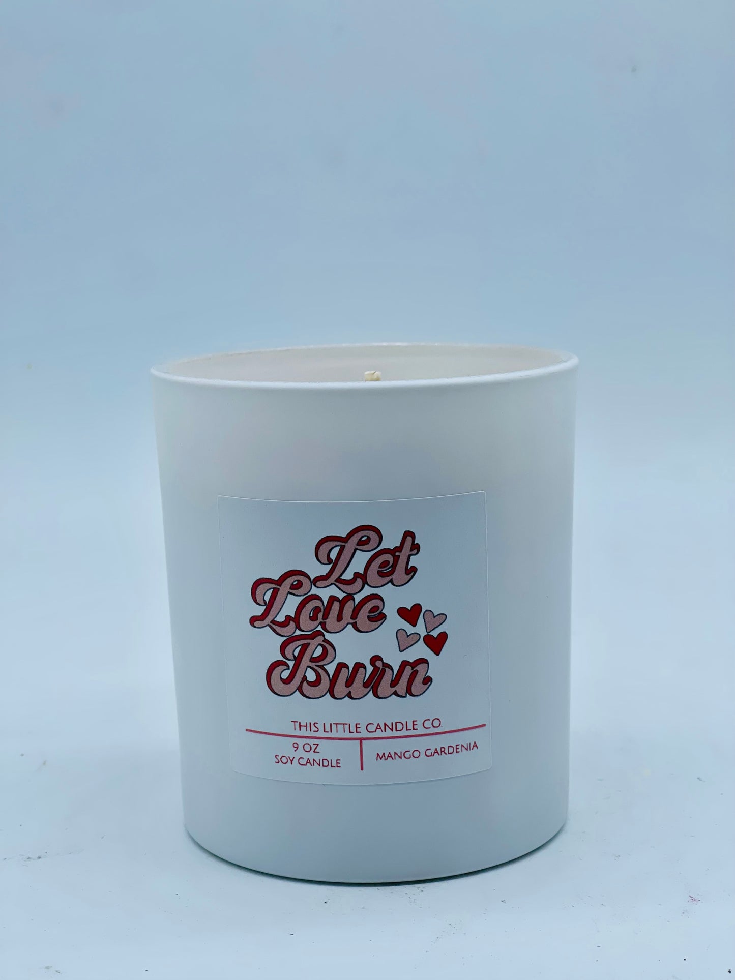 Let Love Burn Valentines Candle