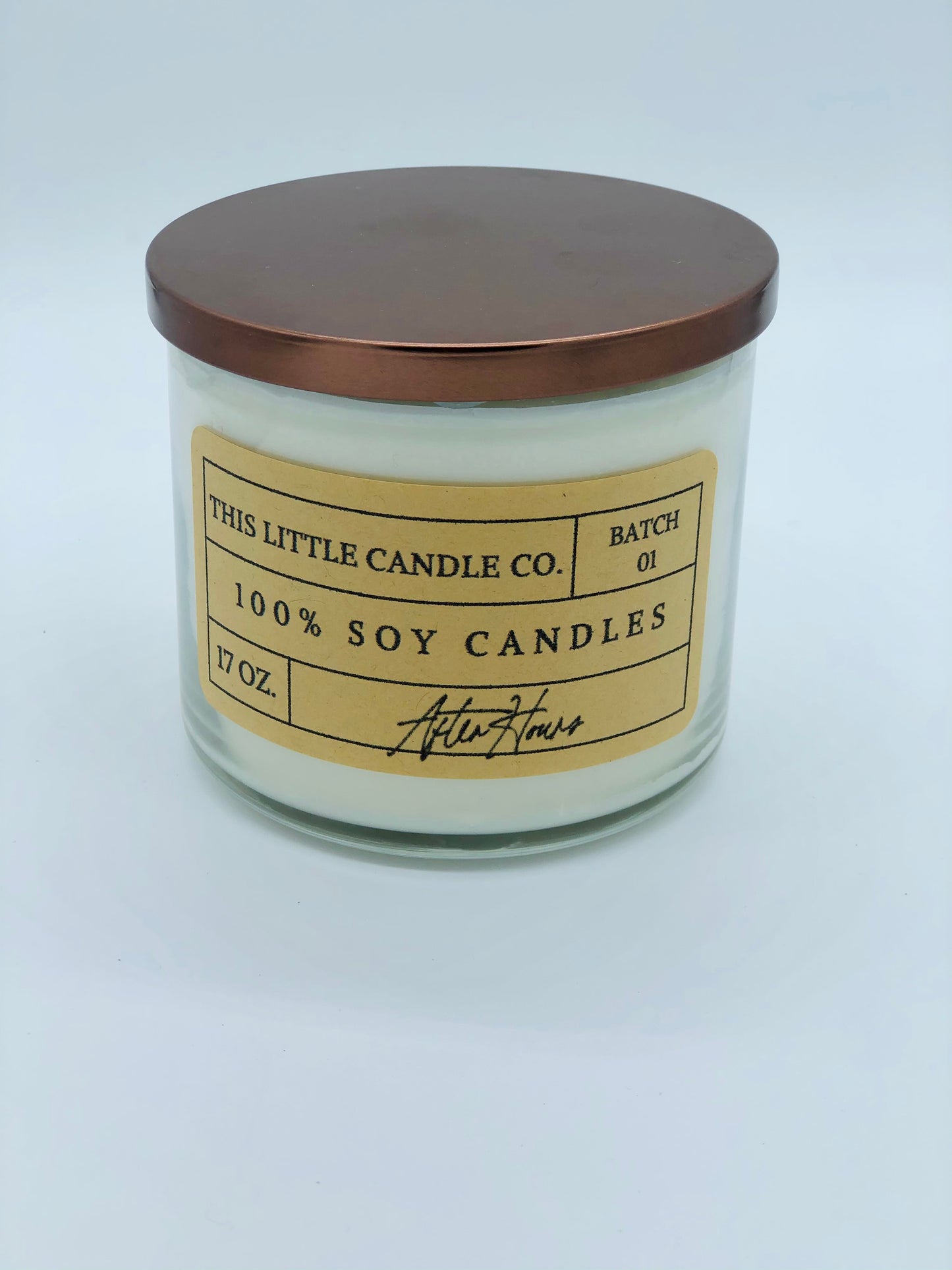 17Oz. 3-Wick Kraft Label