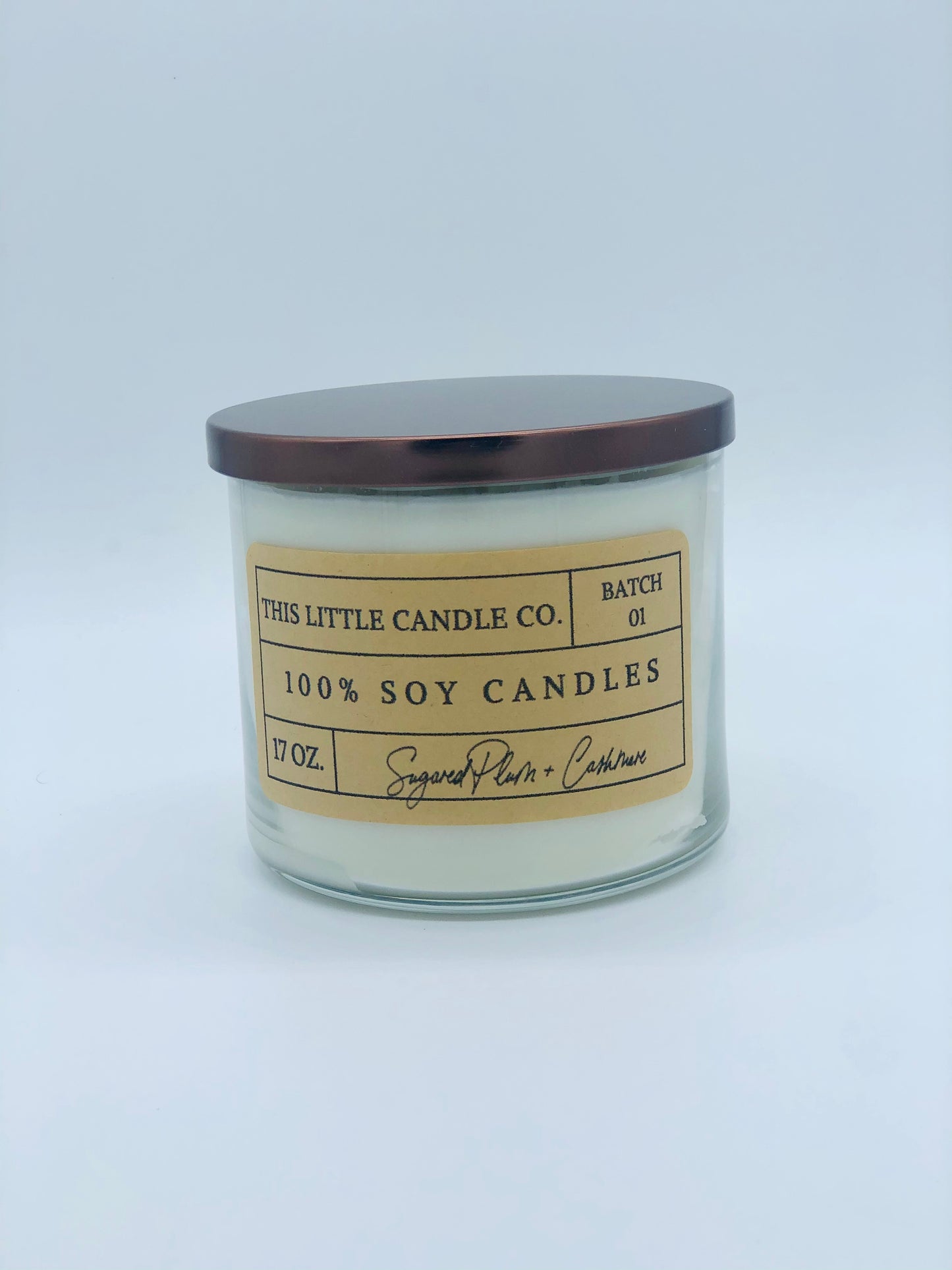 17Oz. 3-Wick Kraft Label