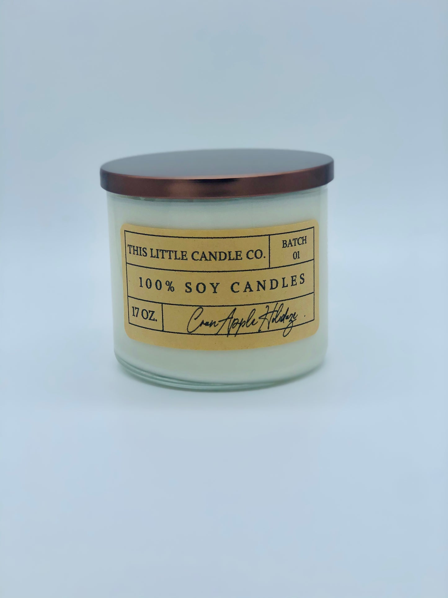 17Oz. 3-Wick Kraft Label