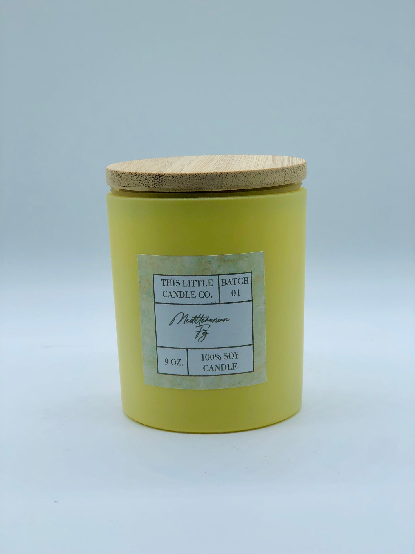 Yellow Ceramic Candle